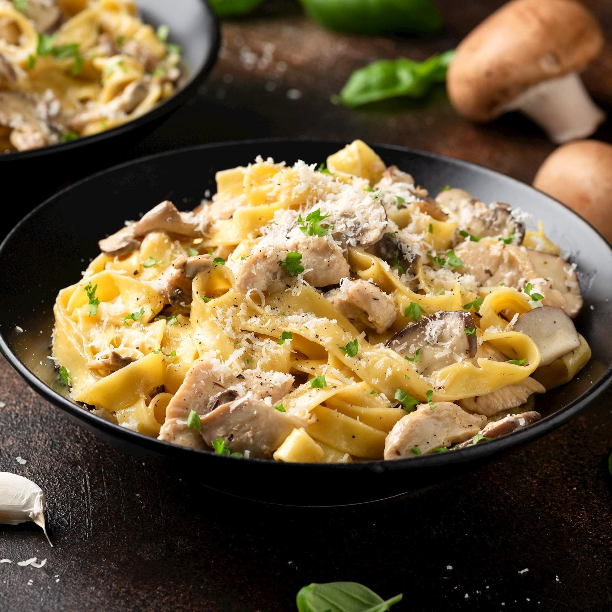 Creamy Mushroom Chicken Pasta